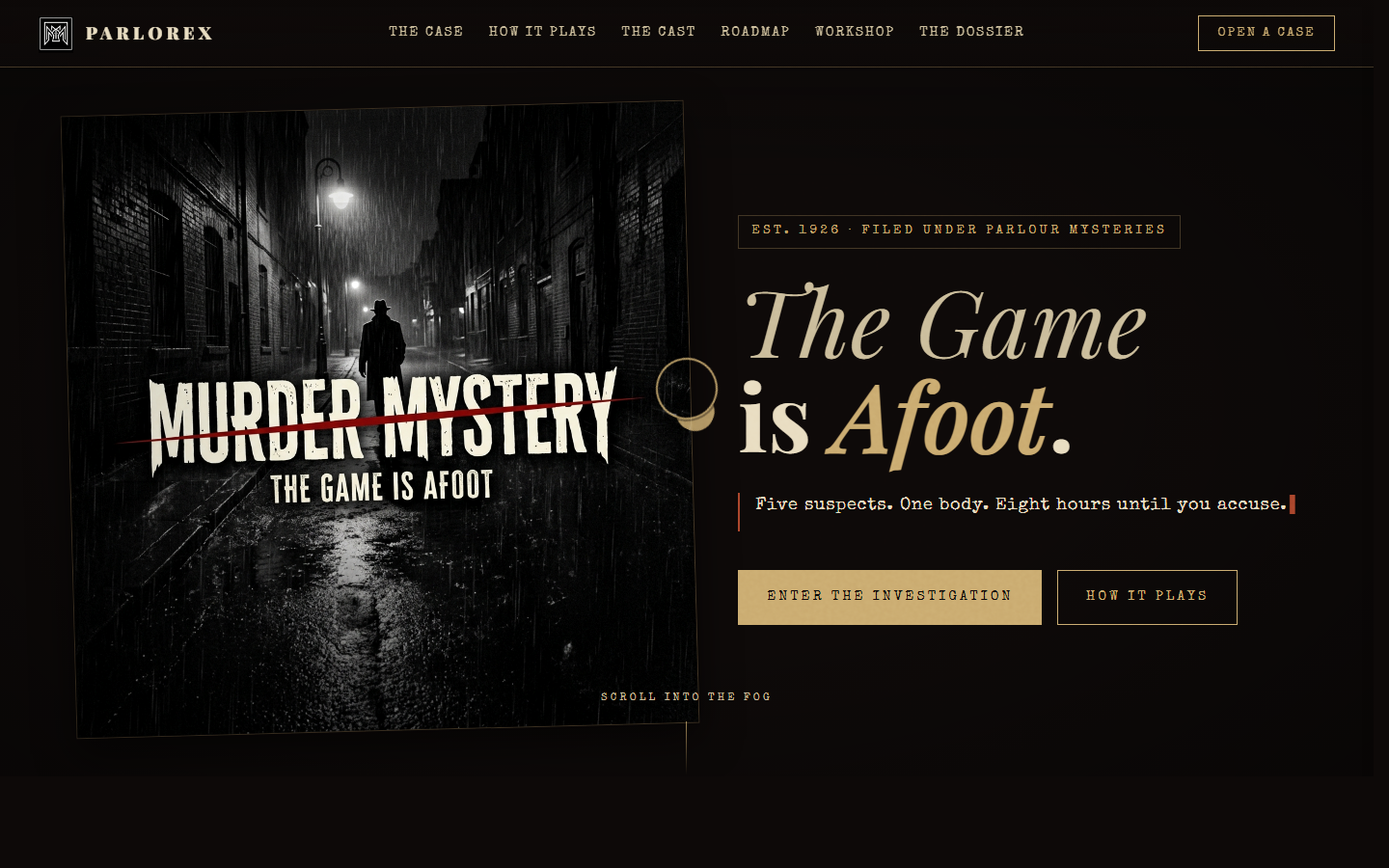 Parlorex · Murder Mystery screenshot