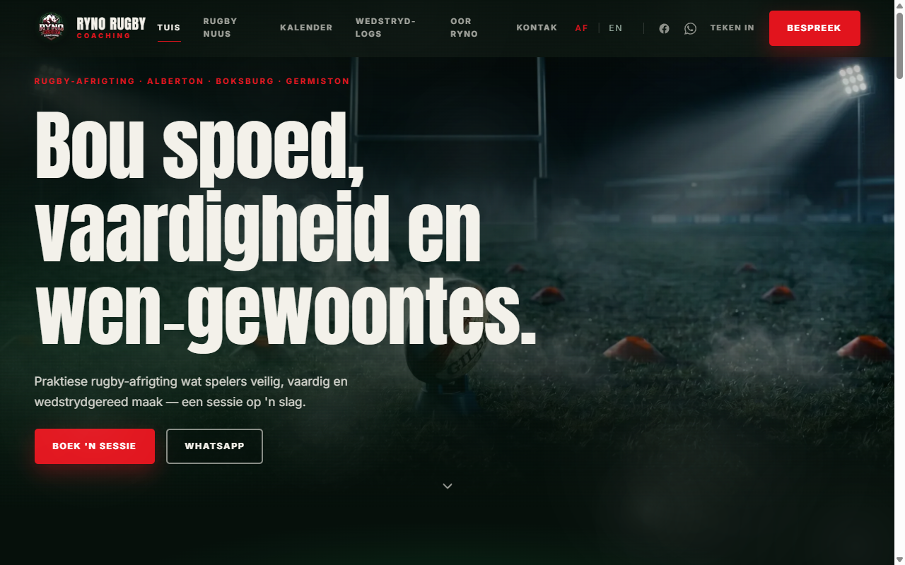 Ryno Rugby Coaching screenshot